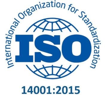 ISO 14001:2015 certified